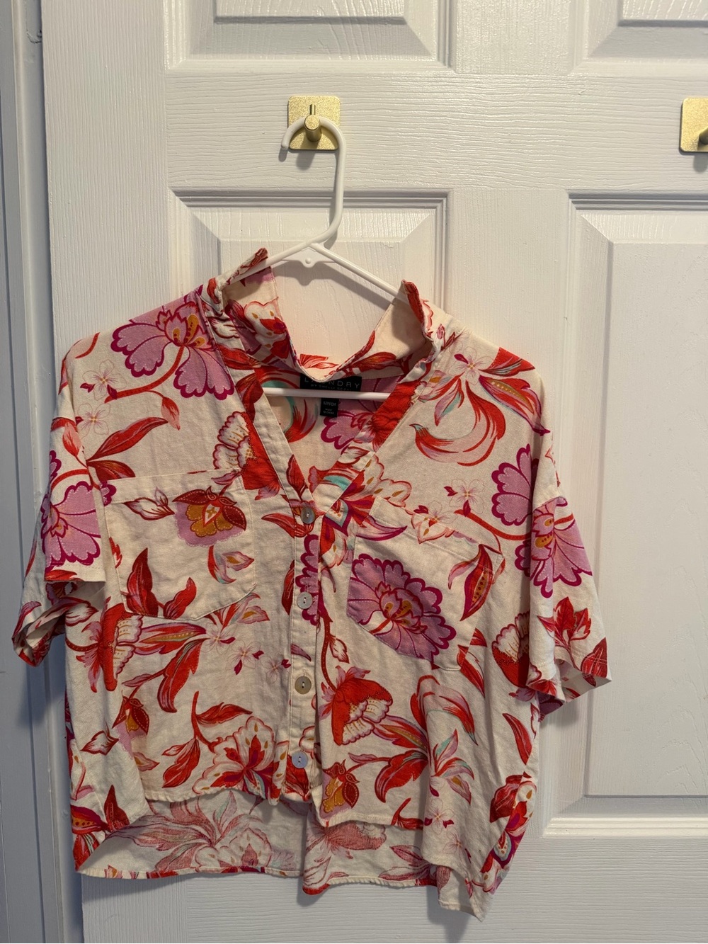 Laundry by Shelli Segal Tropical Crop Top